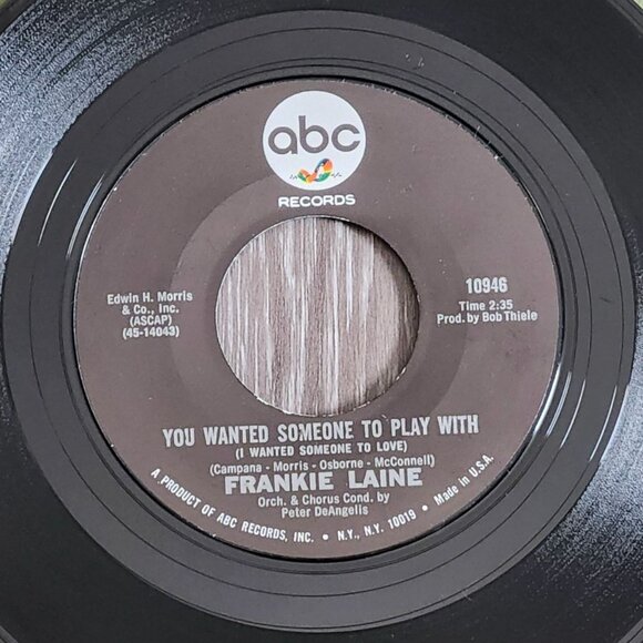 Frankie Laine You Wanted Someone To Play With 45RPM 1967 ABC Records 10946 - Picture 2 of 4